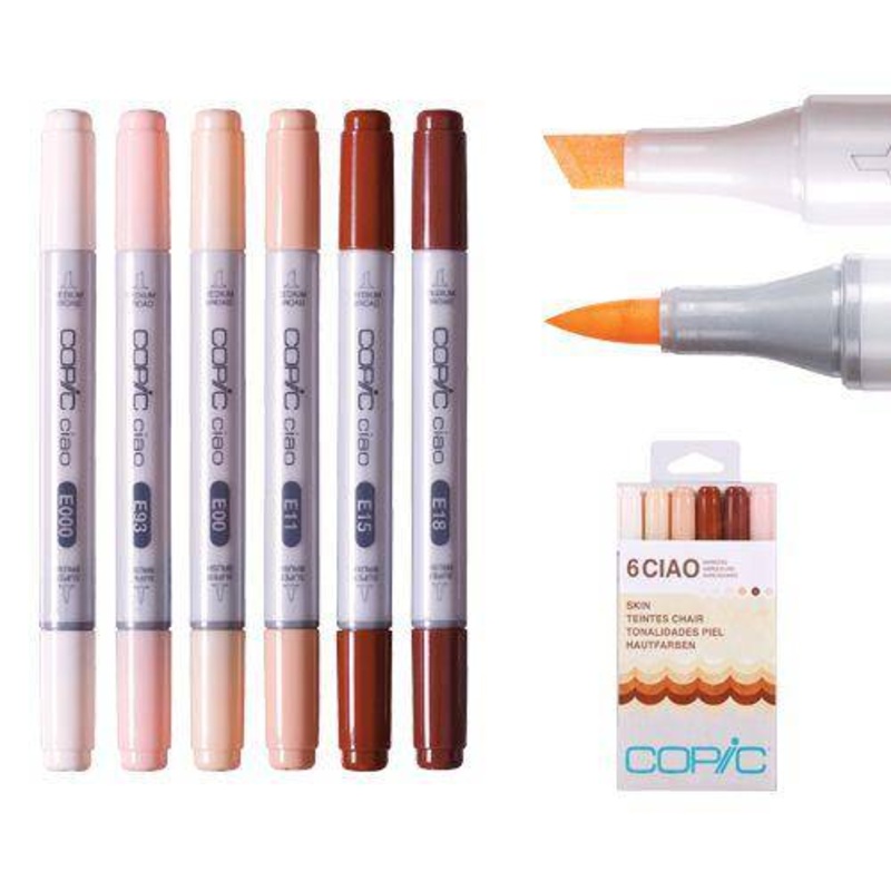 Copic Ciao Marker Set Skin Pack of 6