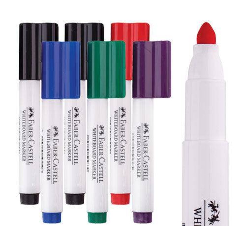 Faber-Castell Connector Whiteboard Markers Coloured Pack of 24