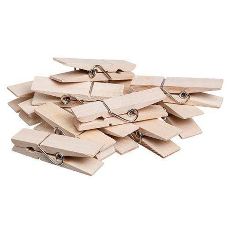 Wooden Pegs 2 x 7cm Pack of 12