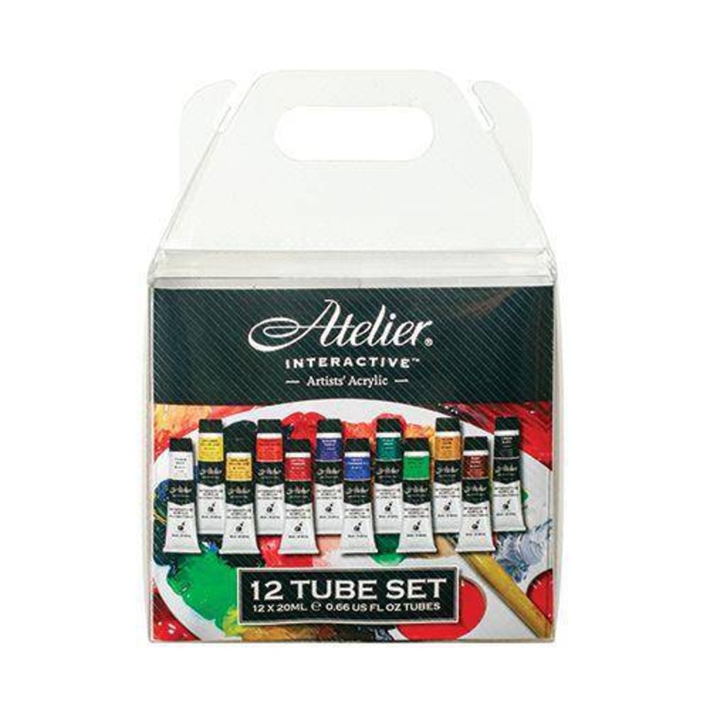 Atelier Acrylic Paint Set 20mL Pack of 12