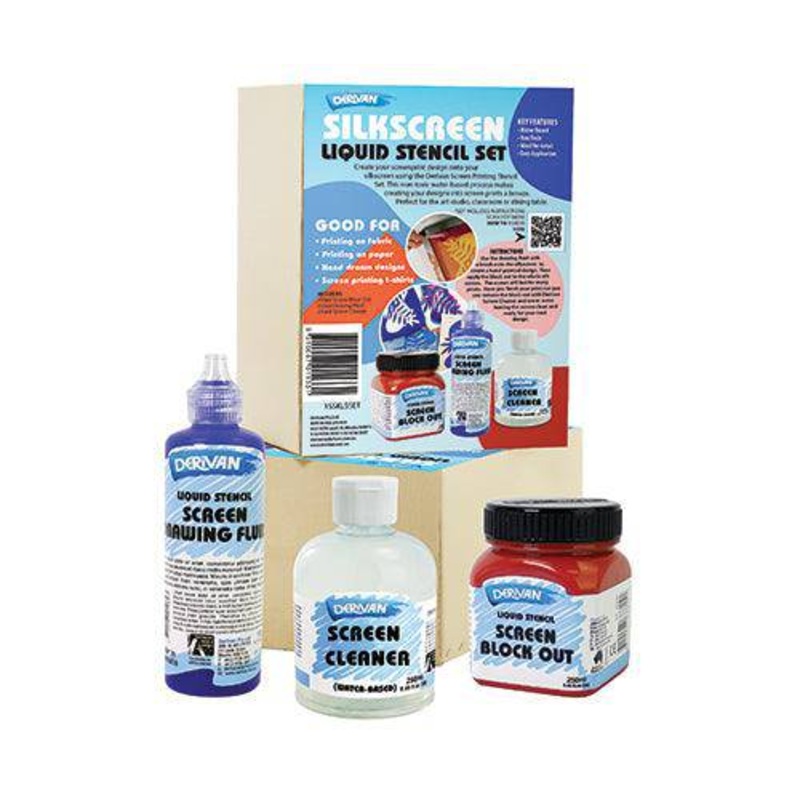 Derivan Silkscreen Liquid Stencil Set