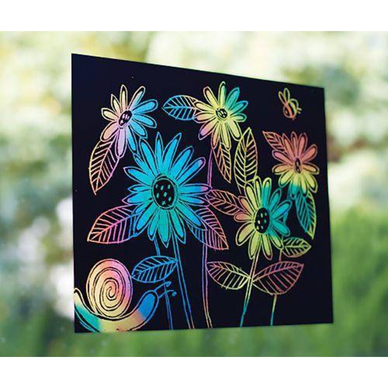 Scratch Paper Rainbow Lite 20.5 x 25cm Pack of 10