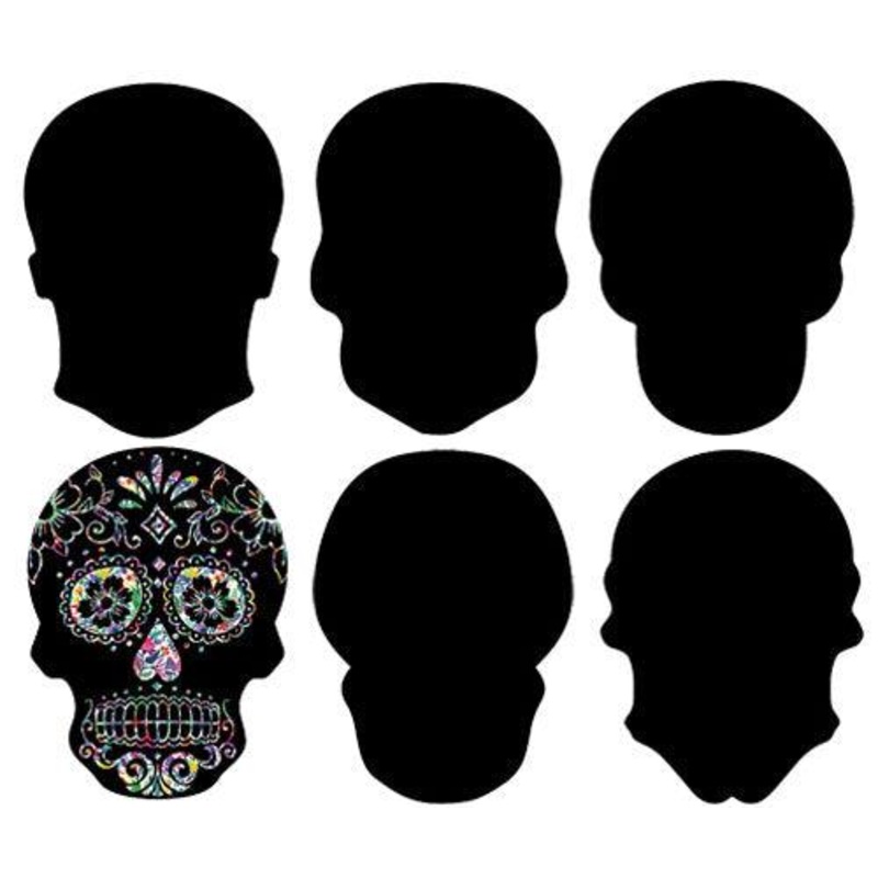 Scratch Skulls Pack of 24