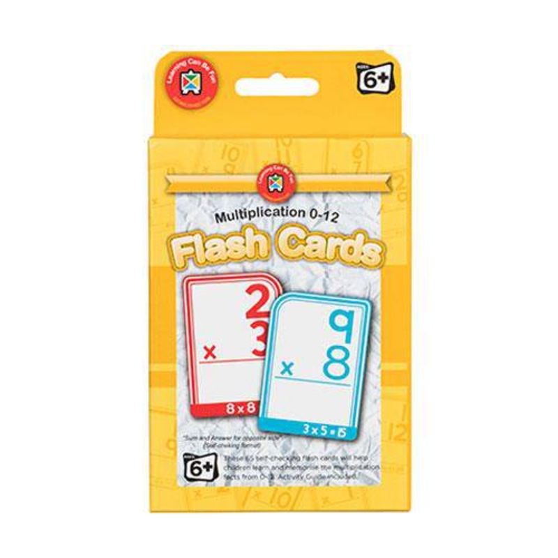 Flash Cards Multiplication 0-12
