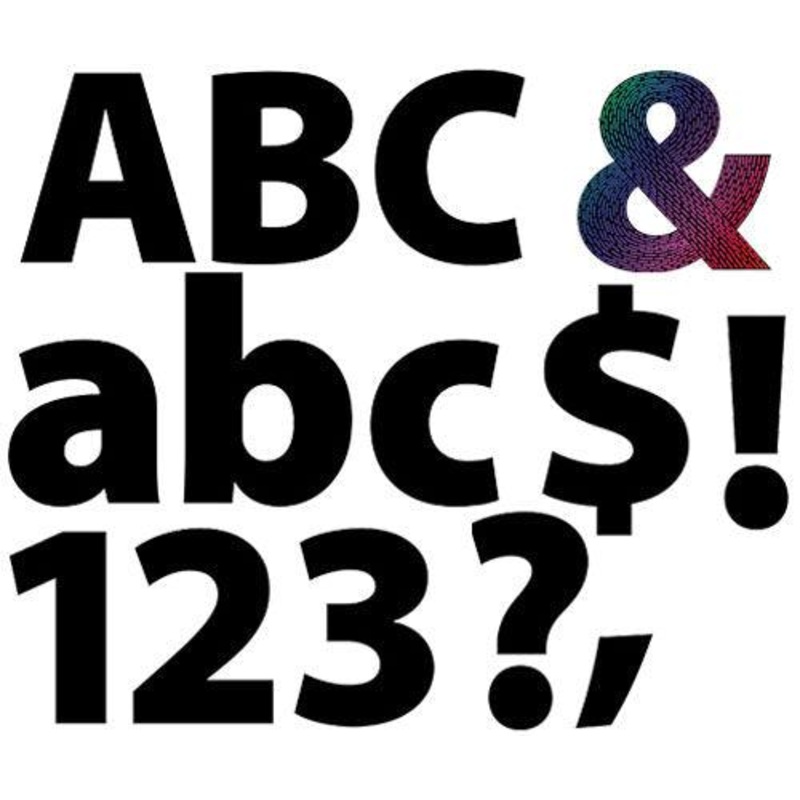 Scratch Adhesive Letters and Numbers 10 Sheets
