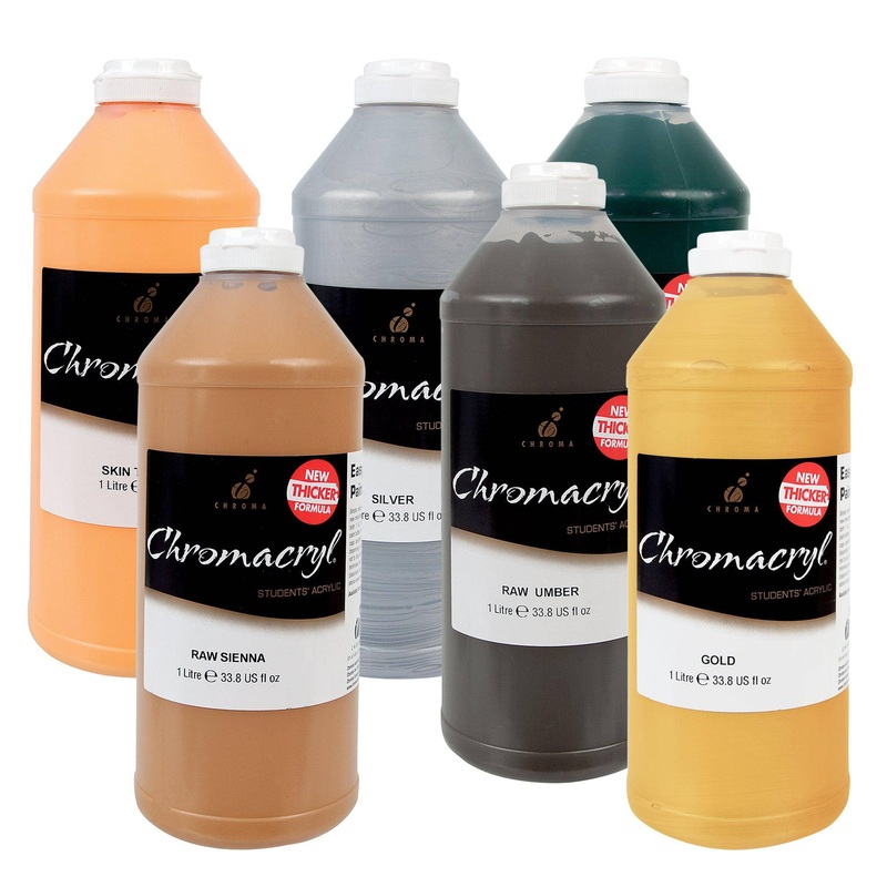 Chromacryl Acrylic Paint 1L Bottles