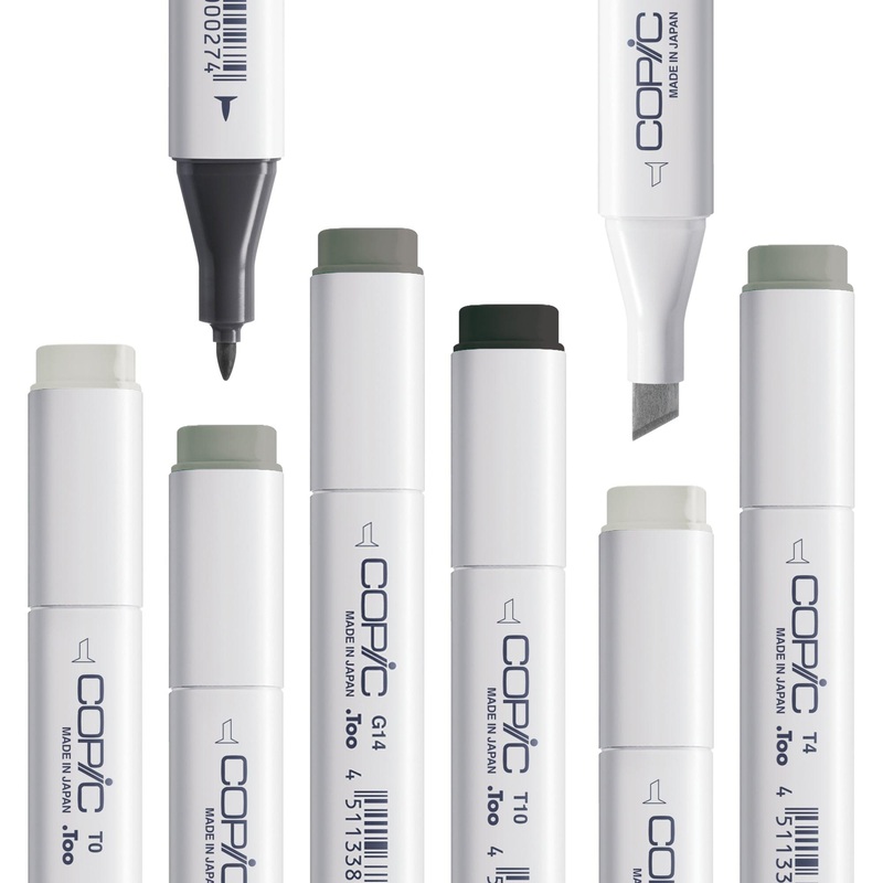 Copic Classic Marker – T Toner Greys
