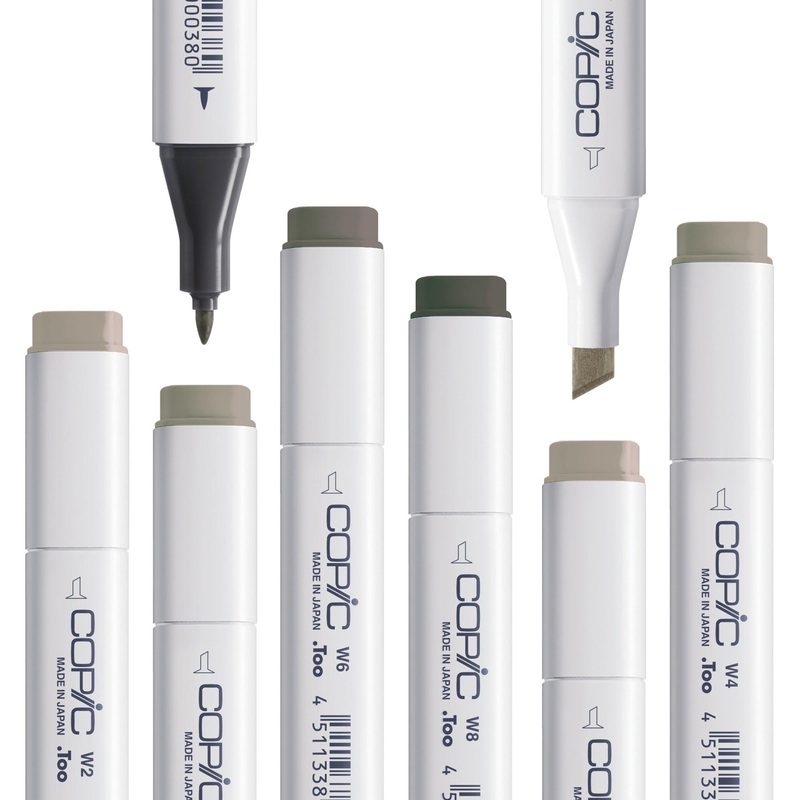 Copic Classic Markers – W Warm Greys