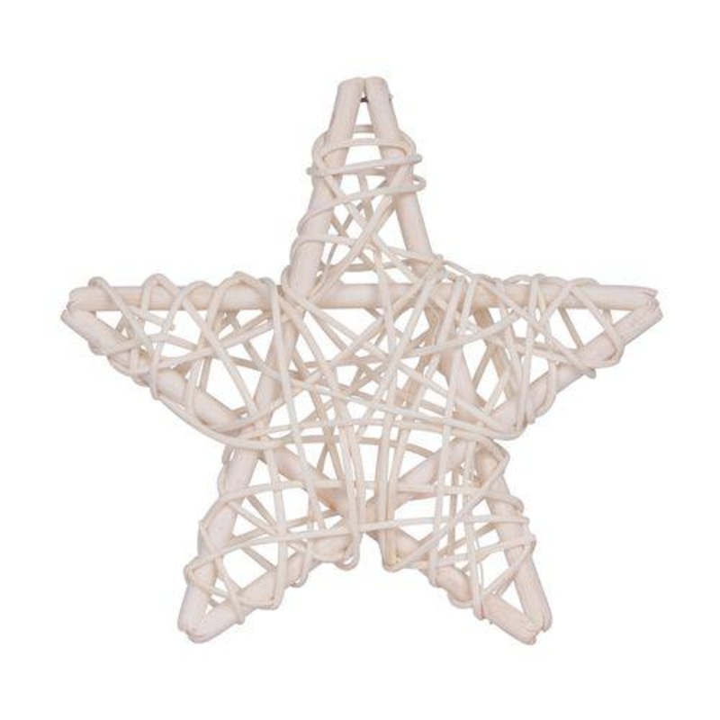 Natural Mesh Star 12cm Pack of 10