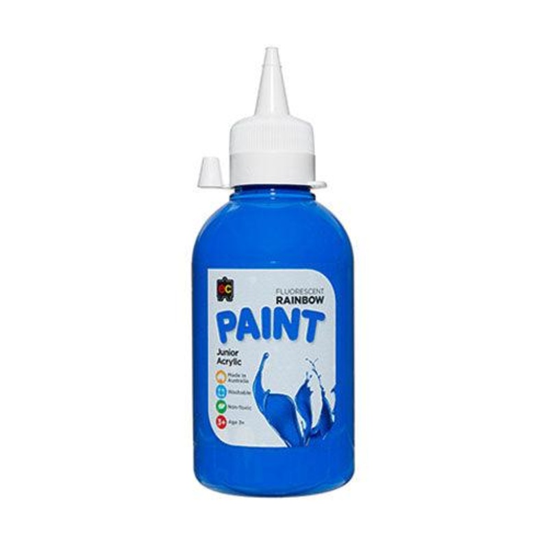 Fluorescent Rainbow Paint Blue 250mL