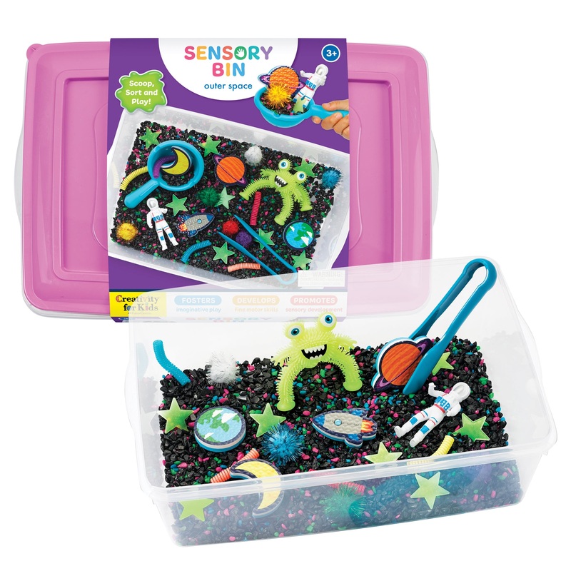 Creativity for Kids Sensory Bin – Outer Space