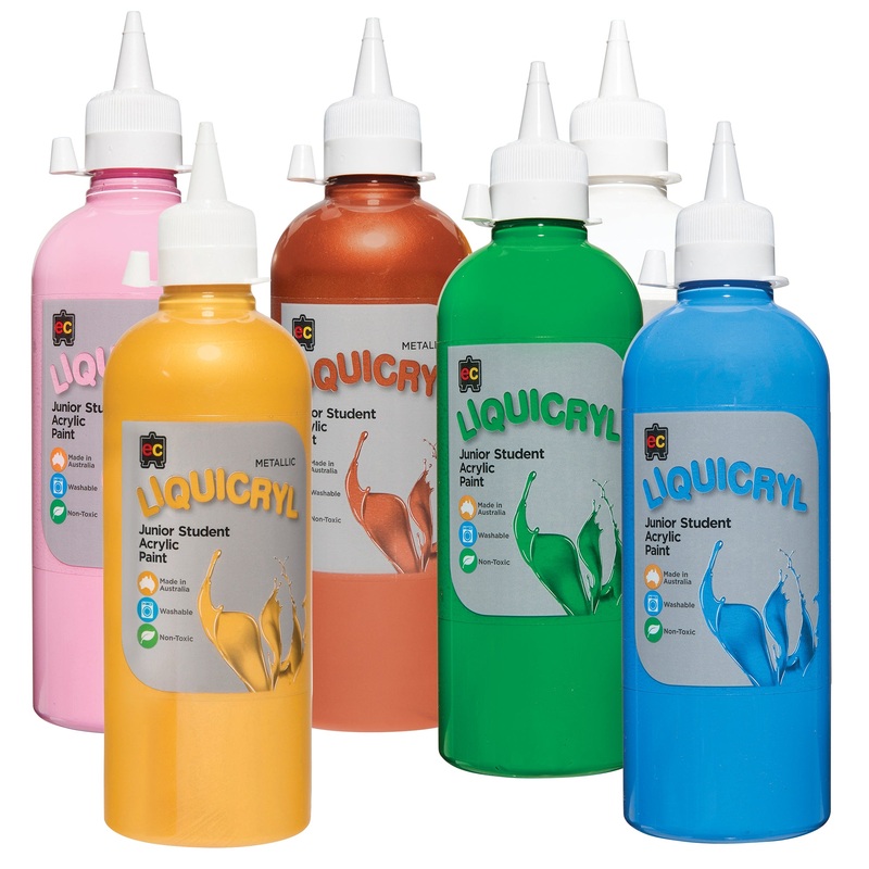 EC Liquicryl Junior Student Acrylic 500mL Pack of 17