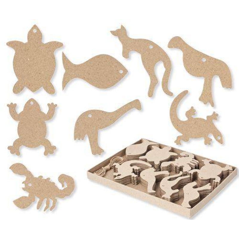 Papier-mache Australian Animals Pack of 80