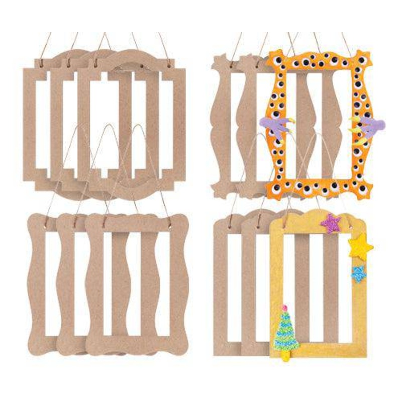 Papier-mache Hanging Frames Pack of 12