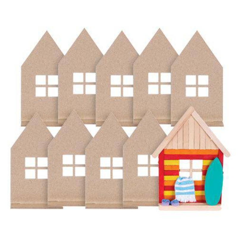 Papier-mache Standing House