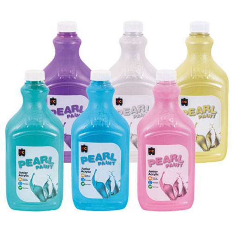 Acrylic Pearl Paint 2L Set of 6
