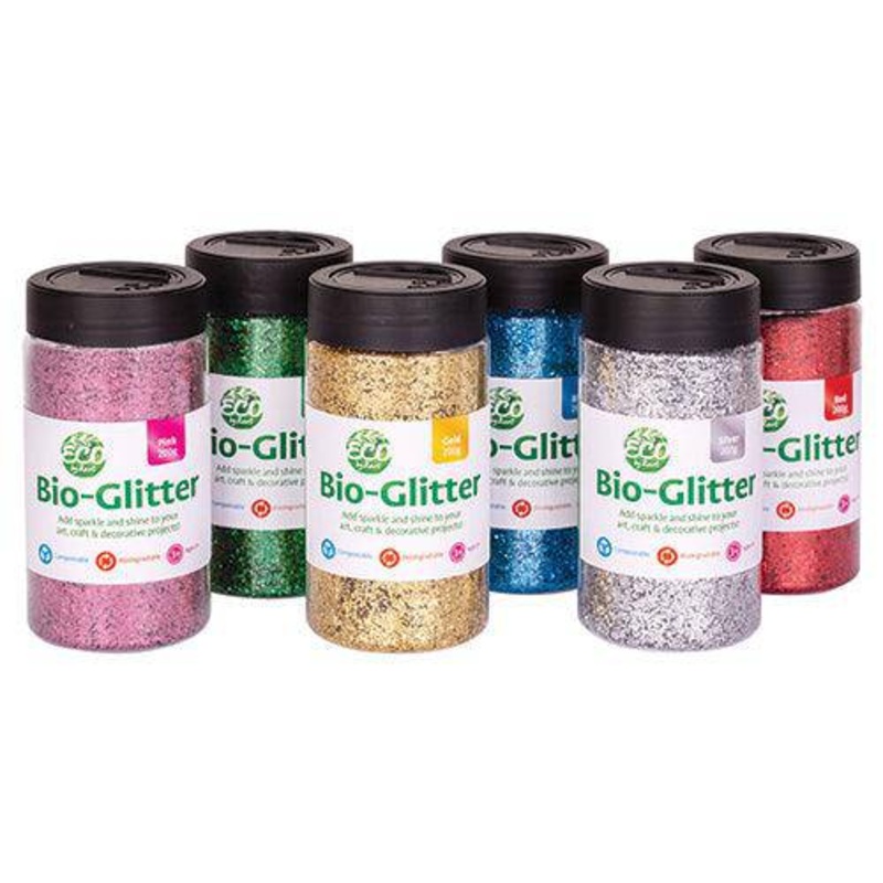 Bio Glitter Colours 200g Pack of 6