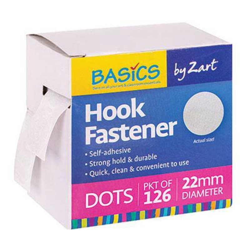 Hook Fastener Dots Only Pack of 126