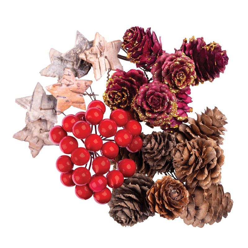 Wreath Decorations Assorted 44 Pieces