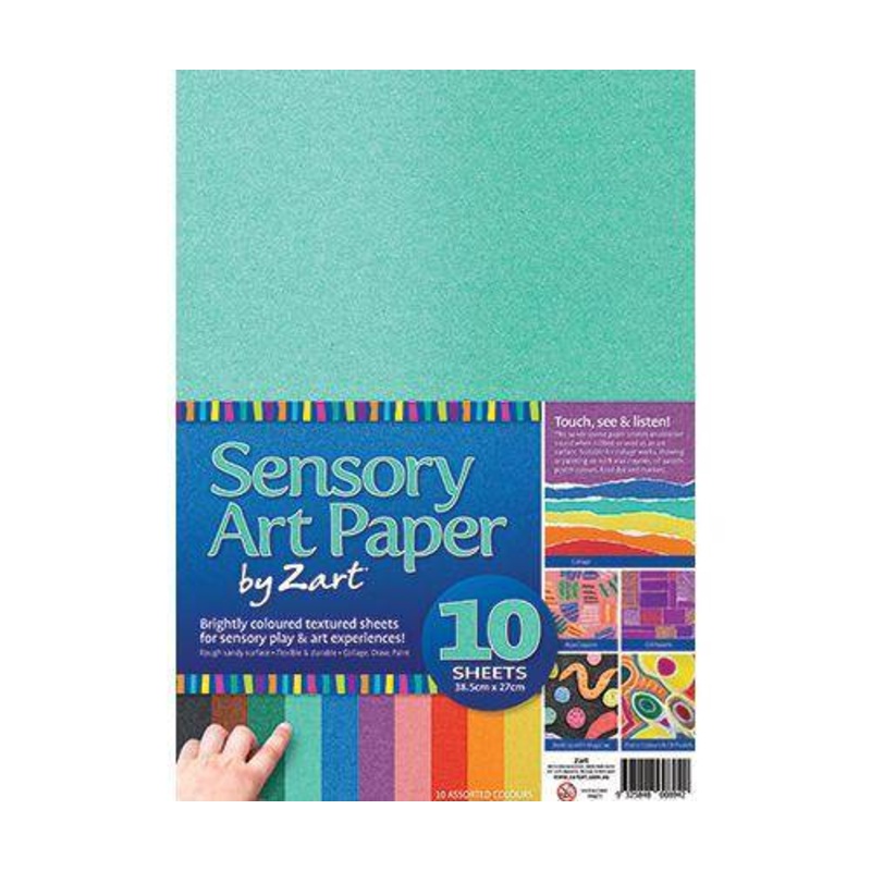 Sensory Art Paper Coloured Pack of 10