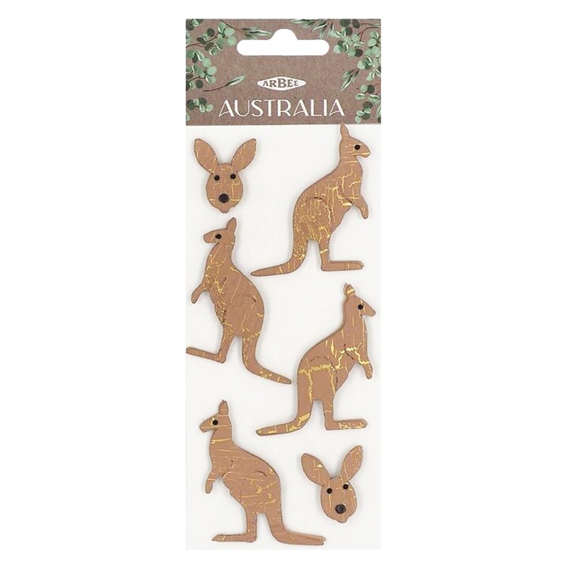 3D Stickers Australian Animals – Kangaroo