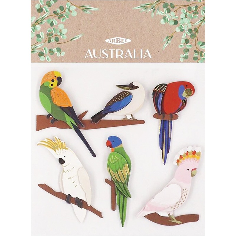 3D Stickers Australian Birds