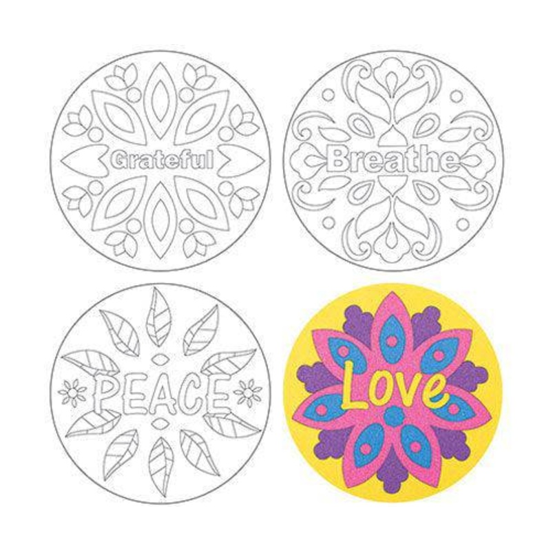 Sand Art Sheets Wellbeing Mandala Pack of 20