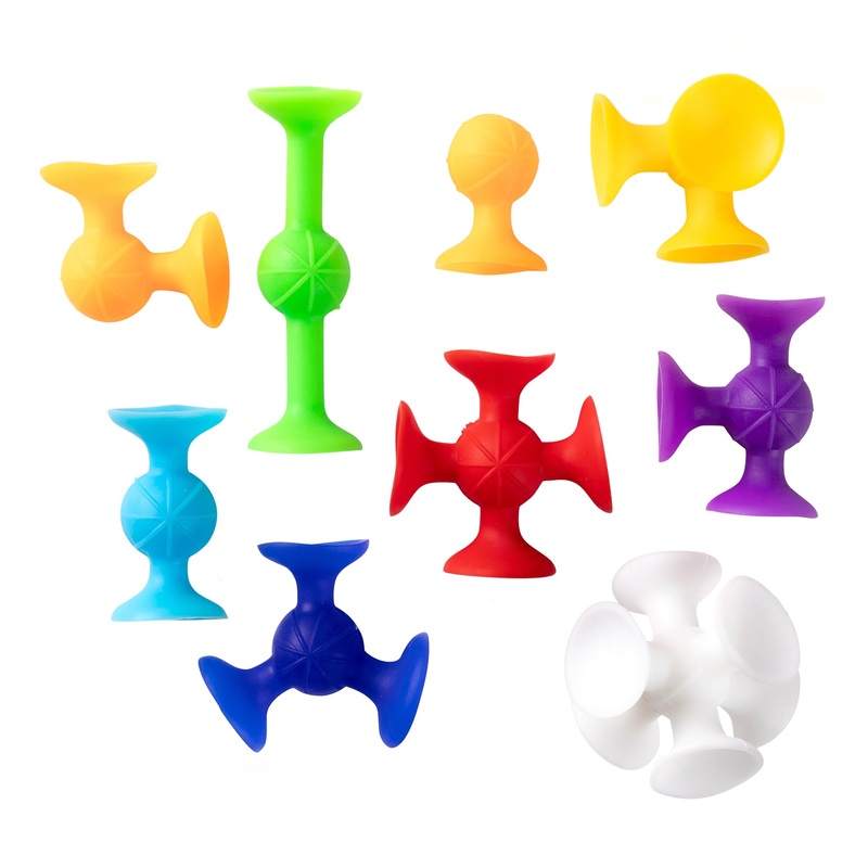 Sensory Sprouts Suction Shapes Pack of 20