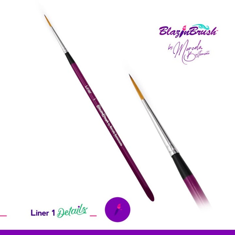 Blazin Face Painting Brush by Marcela Bustamante | Liner #1 – DETAILS COLLECTION