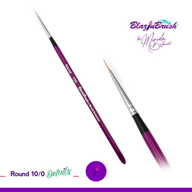 Blazin Face Painting Brush by Marcela Bustamante | Round 10/0 – DETAILS COLLECTION