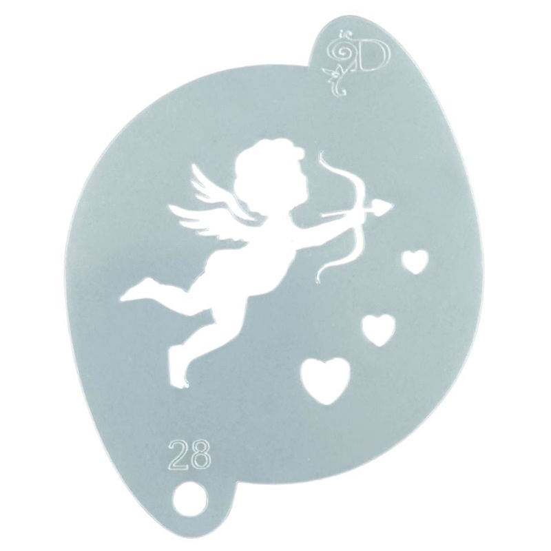 Diva Stencils | Face Painting Stencil | Cupid  (28)