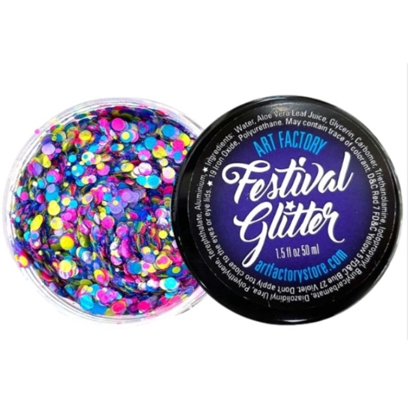 Festival Glitter | Chunky Glitter Gel – UV Confetti Glow – 1.2 oz