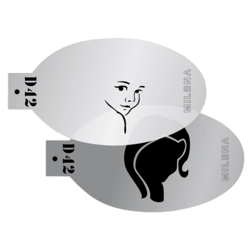 MILENA STENCILS | Face Painting Stencil –  (Classic Face Set)  D42