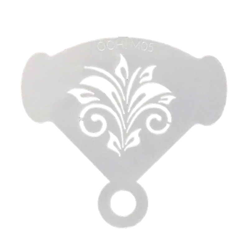 Ooh! Face Painting Stencil | Mirror Swirly (M05)