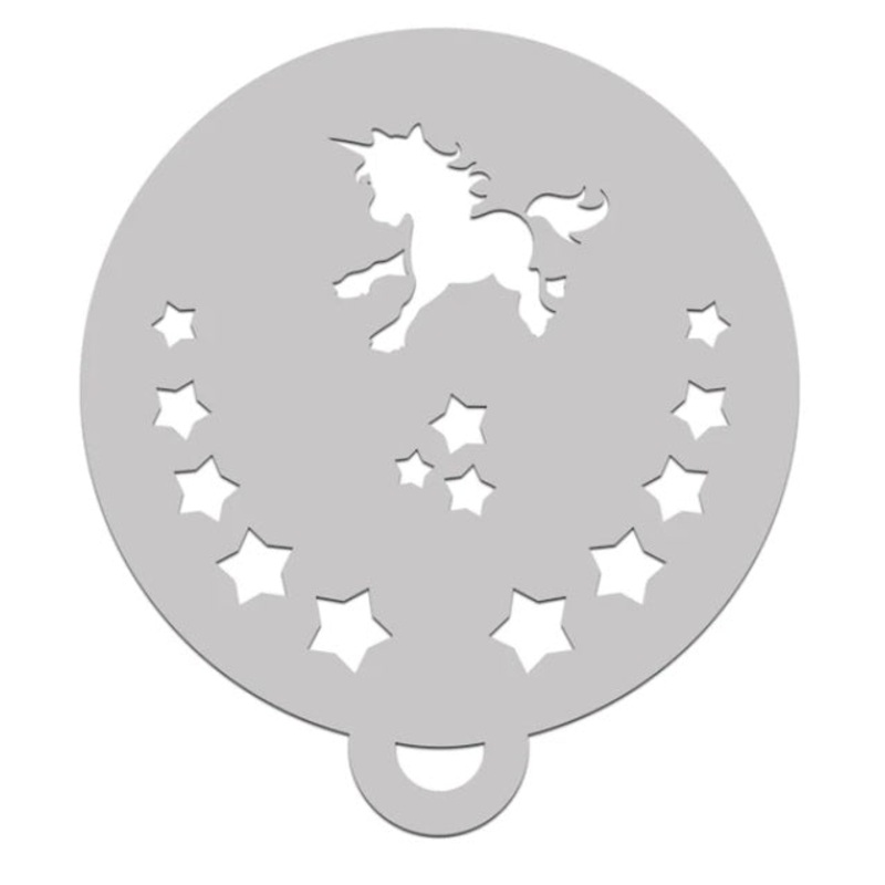 Ooh! Face Painting Stencil | Unicorn Star Flip (C30)