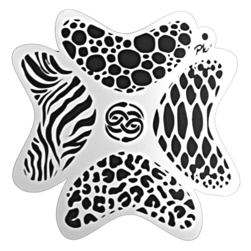 PK | FRISBEE Face Painting Stencil | NEW Mylar – Animal Prints – D4