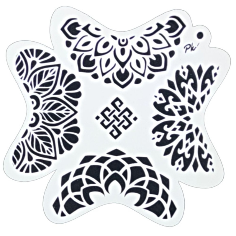 PK | FRISBEE Face Painting Stencil | NEW Mylar – Bold Crowns  – B4