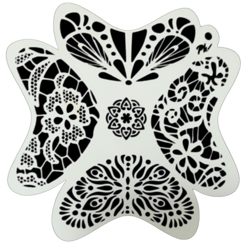 PK | FRISBEE Face Painting Stencil | NEW Mylar – Lovely and Lacy – B7