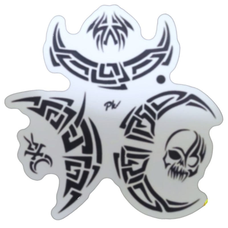 PK | FRISBEE Face Painting Stencil | NEW Mylar – Tribal  (Large Designs)- A7