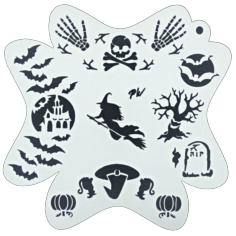 PK | FRISBEE Face Painting Stencil | New Mylar – Ultimate Halloween – B6