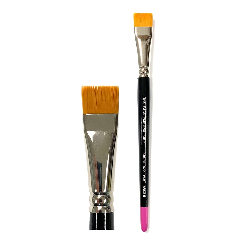 The Face Painting Shop Brush – 5/8 SHORT FLAT