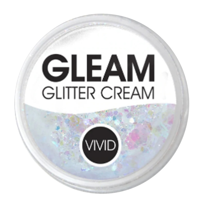 VIVID Glitter |  GLEAM Glitter Cream | Large PURITY (30gr)