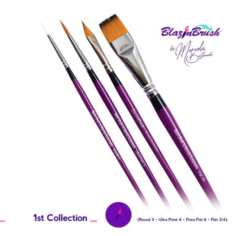 Blazin Face Painting Brushes by Marcela Bustamante – First Collection