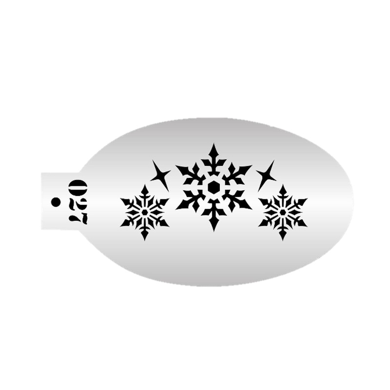 MILENA STENCILS | Face Painting Stencil –  (Snowflakes)  O27