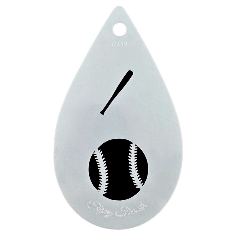 Topaz Stencils | Face Painting Stencil – Baseball  (0152)