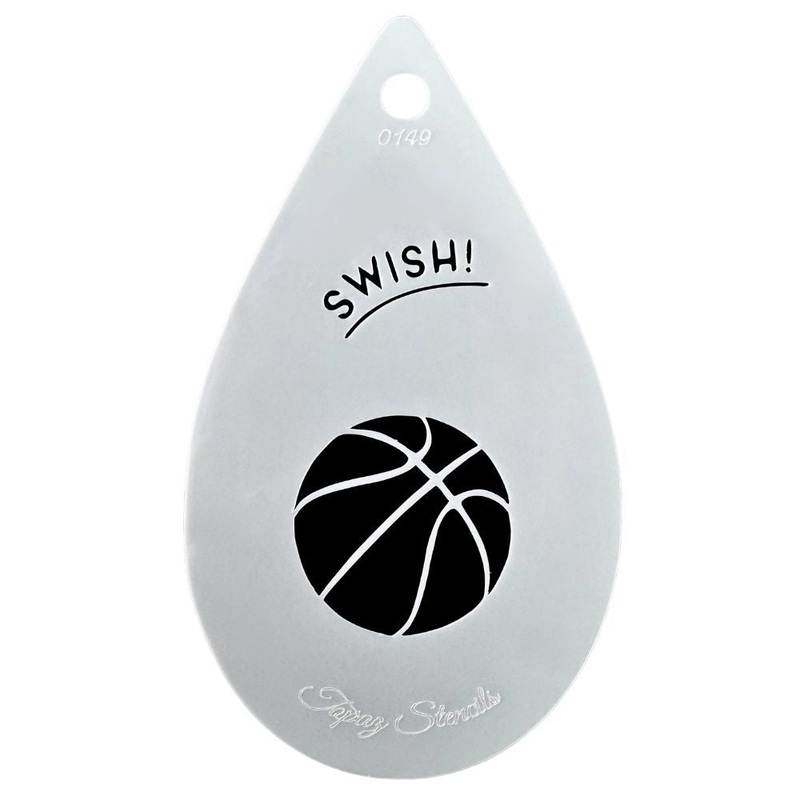 Topaz Stencils | Face Painting Stencil – Basketball  (0149)