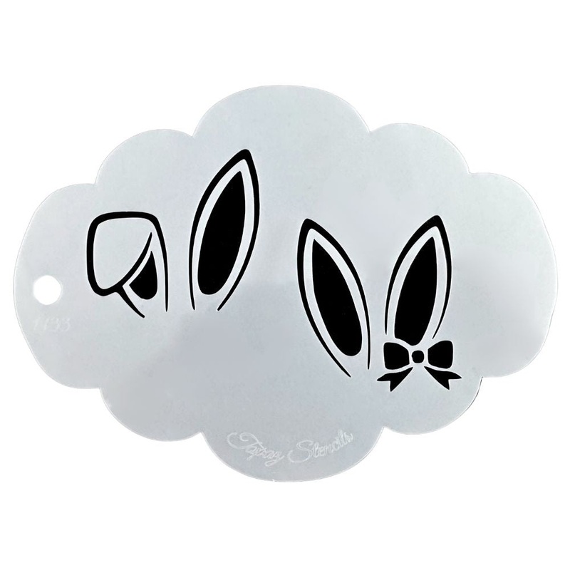 Topaz Stencils | Face Painting Stencil – Bunny Ears (01133)