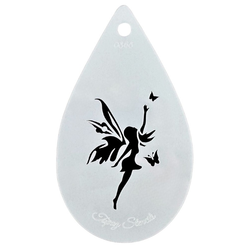Topaz Stencils | Face Painting Stencil – Butterfly Fairy (0868)