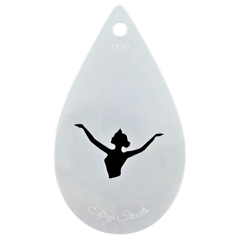 Topaz Stencils | Face Painting Stencil – Dancer / Fairy / Princess (01220)