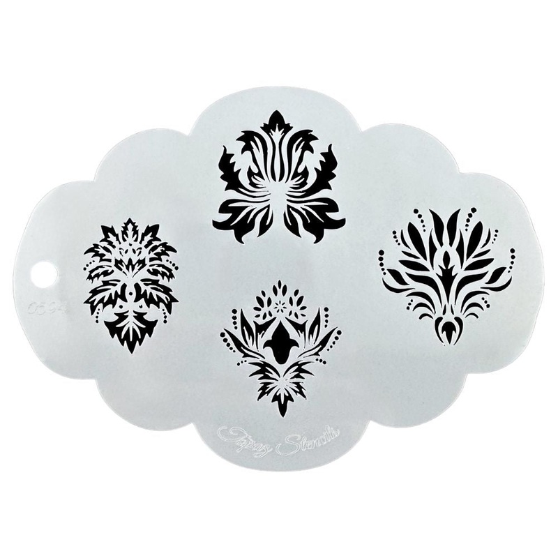 Topaz Stencils | Face Painting Stencil – Fancy Focals (0594)